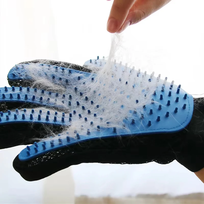 Pet Hair Remover Brush - ถุงมือสัตว์เลี้ยง Cat Grooming ถุงมือ Cat Hair