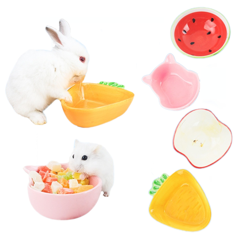 Pet Supplies Is Food - 1PC หนูแฮมสเตอร์ชามให้อาหารรูปหัวใจที่มีสีสันเซรามิคแผ่นอาหารชามน้ําสําหรับกระต่าย Guinea Pig สัตว์เลี้ยงขนาดเล็ก Feeder