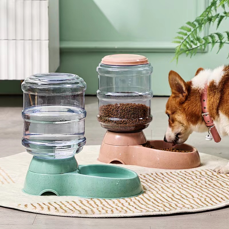 Pet Supplies Coupon - เครื่องให้น้ำสัตว์เลี้ยงอัตโนมัติขนาดใหญ่ พร้อมชามอาหาร อุปกรณ์สำหรับแมวและสุนัข