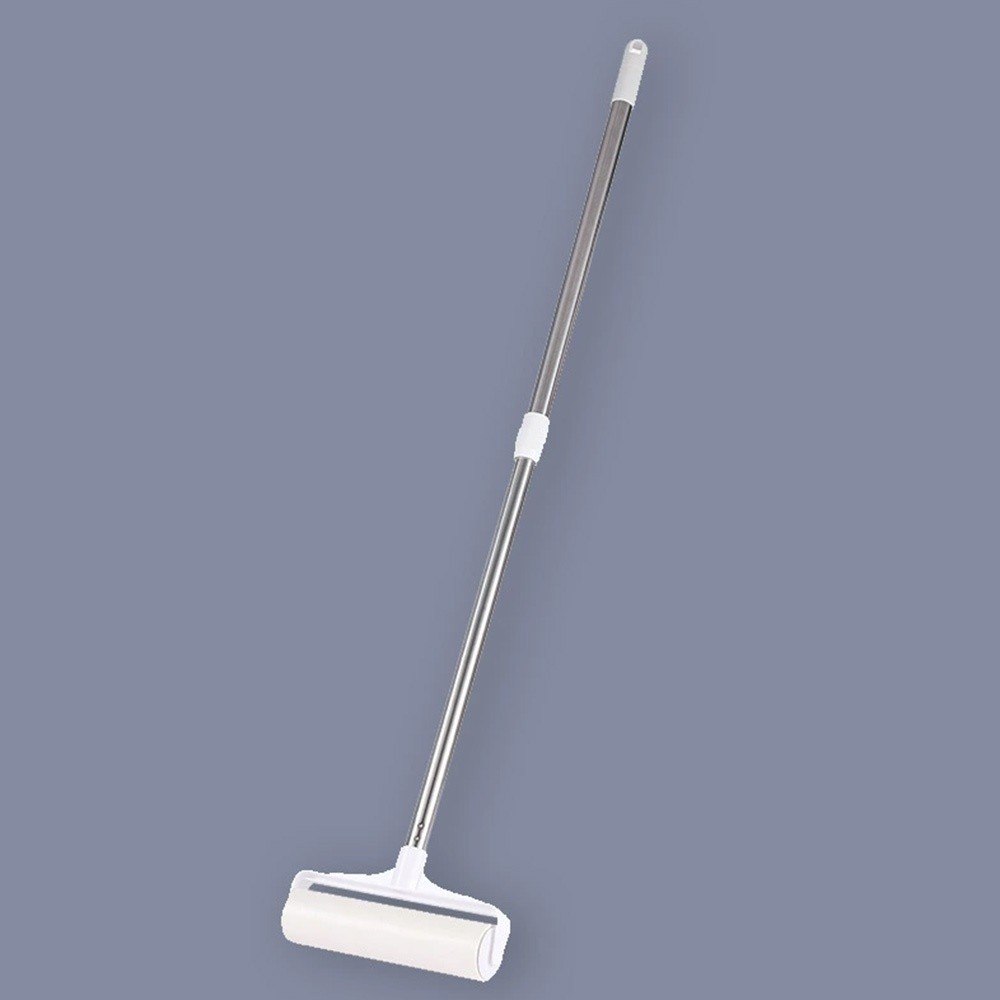 Pet Hair Remover Brush - แปรงลูกกลิ้งกำจัดฝุ่นแบบด้ามยาว ฉีกออกได้ ปรับยืดหดได้ 19/24 ซม. สำหรับกำจัดฝุ่นและขนสัตว์เลี้ยง