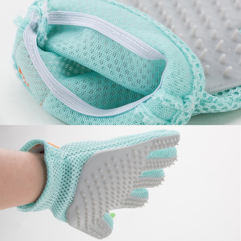 Pet Hair Remover Brush - ถุงมือทำความสะอาดขนสัตว์เลี้ยง, แปรงกำจัดขน, ถุงมือทำความสะอาดอาบน้ำสุนัขแมว1ชิ้น