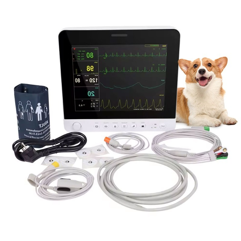 Pet Supplies Vet - เครื่องตรวจวัดสัญญาณชีพสัตว์เลี้ยงแบบพกพา หน้าจอสัมผัส สำหรับสัตวแพทย์ สำหรับการดูแลสัตว์และอุปกรณ์สัตวแพทย์