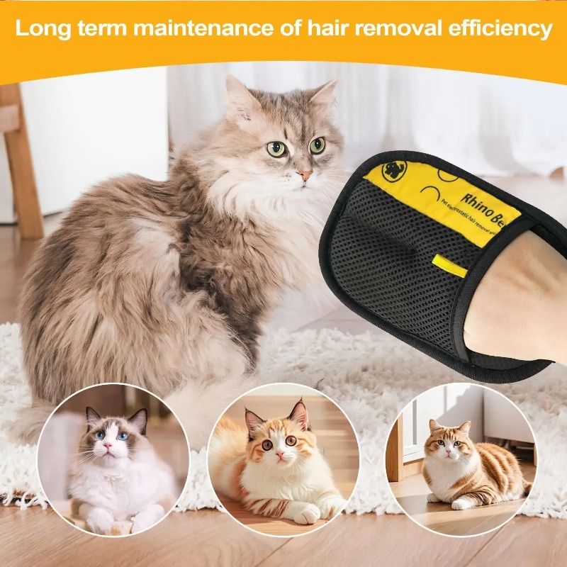 ถุงมือกำจัดขนสัตว์เลี้ยงแบบไฟฟ - Pet Hair Remover Brush บทวิจารณ์และราคา