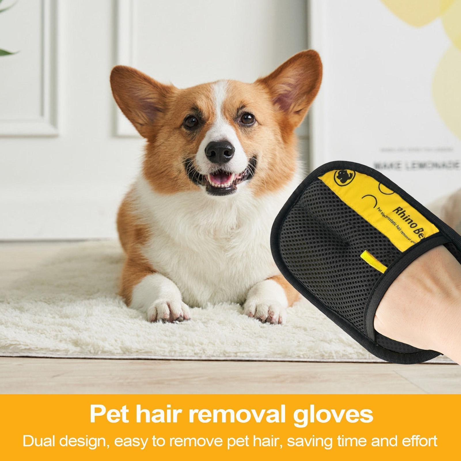 ถุงมือกรูมมิ่งสำหรับแมว 2 ชิ้น - Pet Hair Remover Brush บทวิจารณ์และราคา