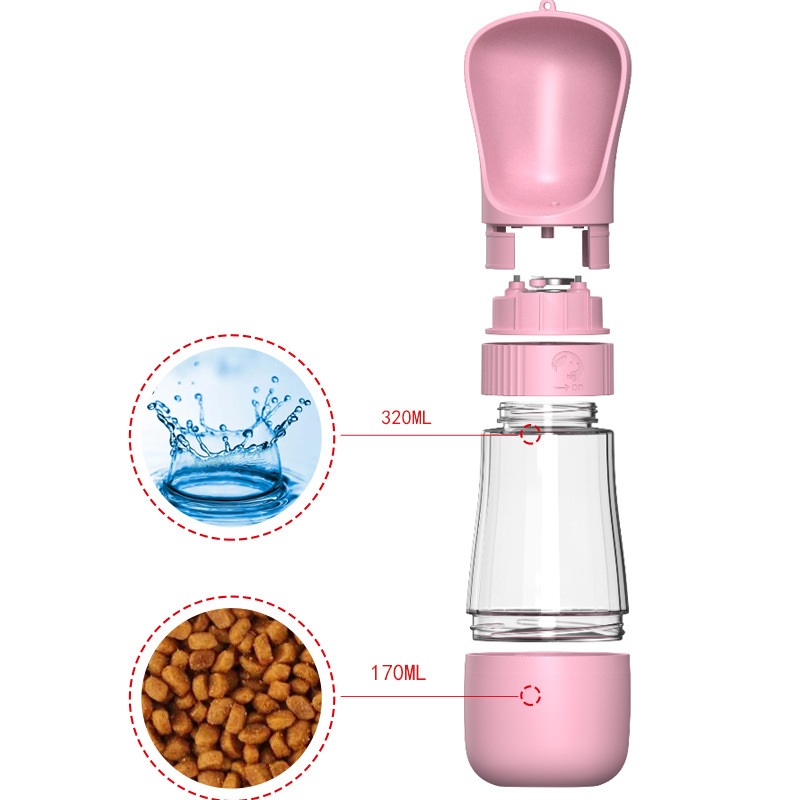 2 In 1 ขวดน้ําสุนัขแบบพกพาสําห - Pet Supplies Coupon บทวิจารณ์และราคา