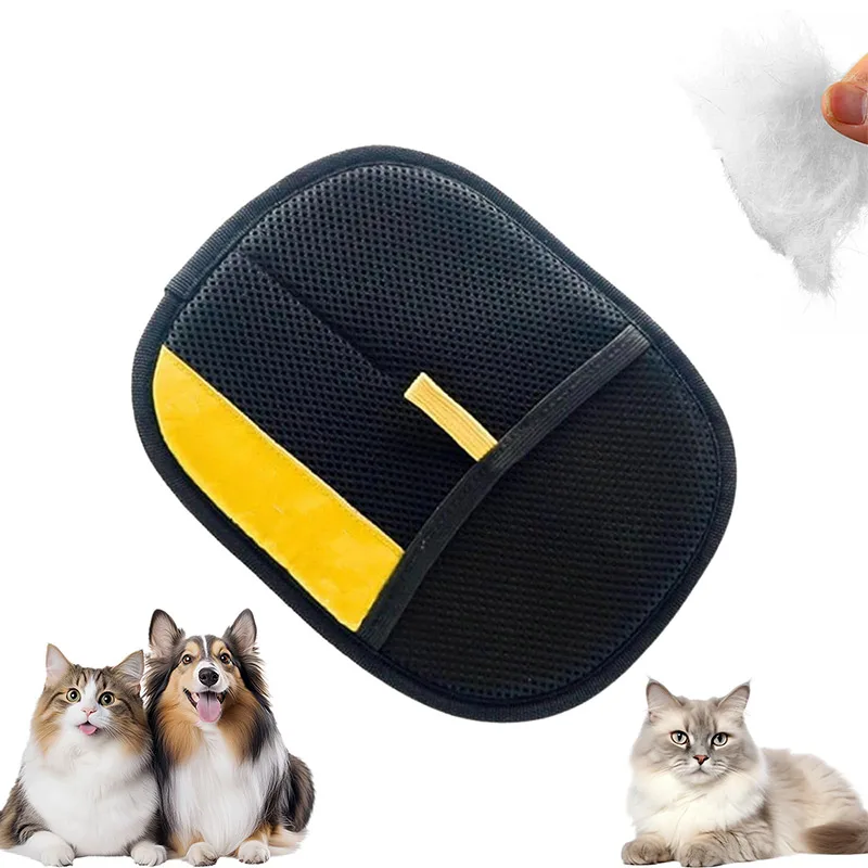 ถุงมือกำจัดขนสัตว์เลี้ยงแบบไฟฟ - Pet Hair Remover Brush บทวิจารณ์และราคา