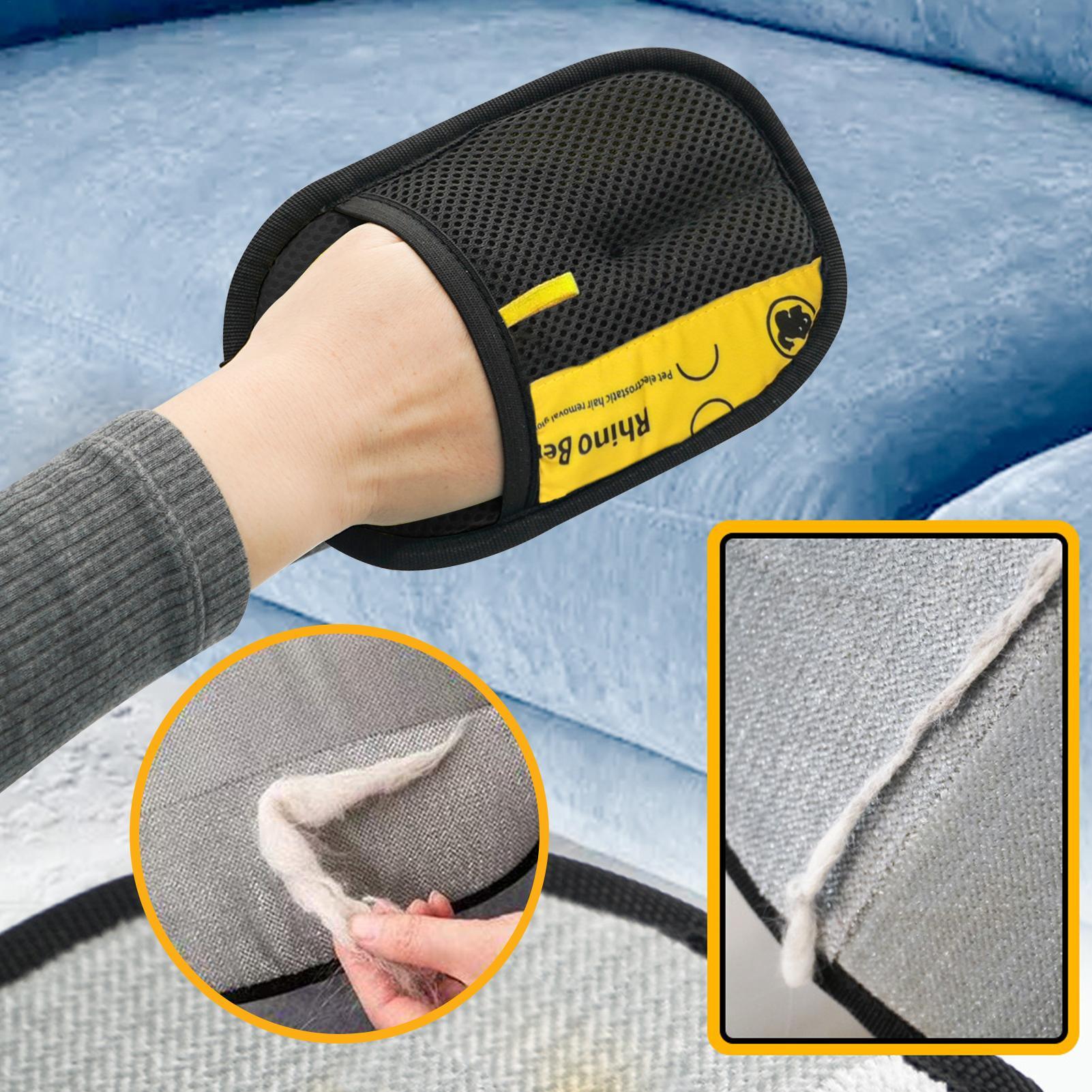ถุงมือกำจัดขนสัตว์เลี้ยงแบบป้อ - Pet Hair Remover Brush บทวิจารณ์และราคา