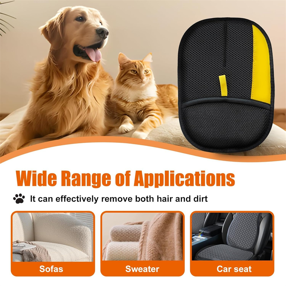 ถุงมือกำจัดขนสัตว์เลี้ยง 2 ชิ้ - Pet Hair Remover Brush บทวิจารณ์และราคา