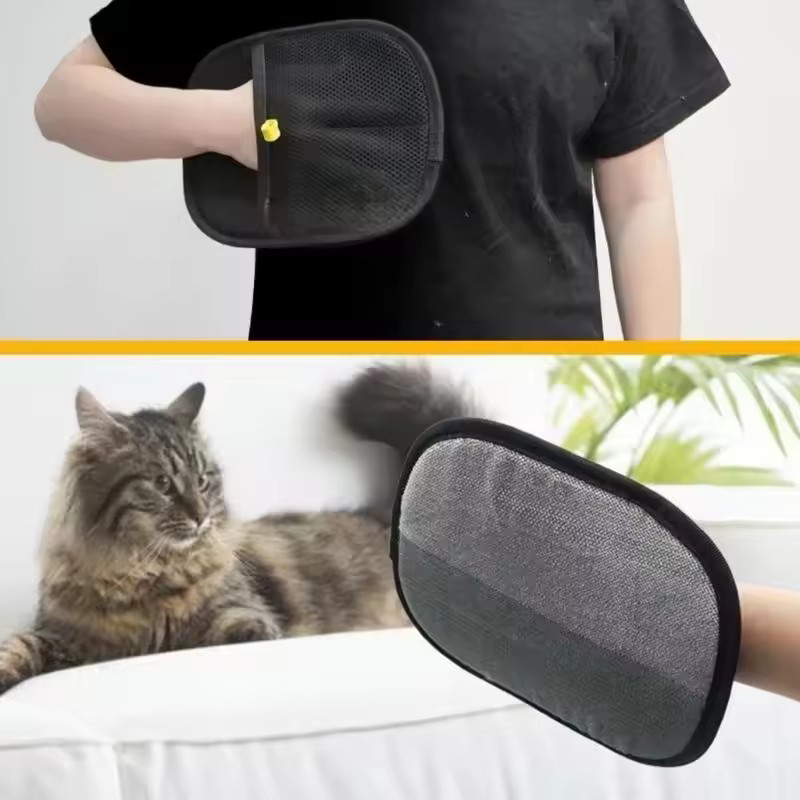 ถุงมือกำจัดขนสัตว์เลี้ยง แปรงส - Pet Hair Remover Brush บทวิจารณ์และราคา